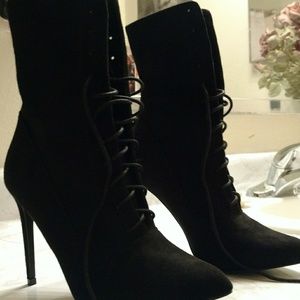 Black ankle boots